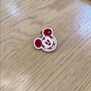 Disney Mickey Mouse Red and White Pin